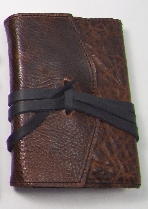 Lederbuch 8x13cm -MILANO-, braun