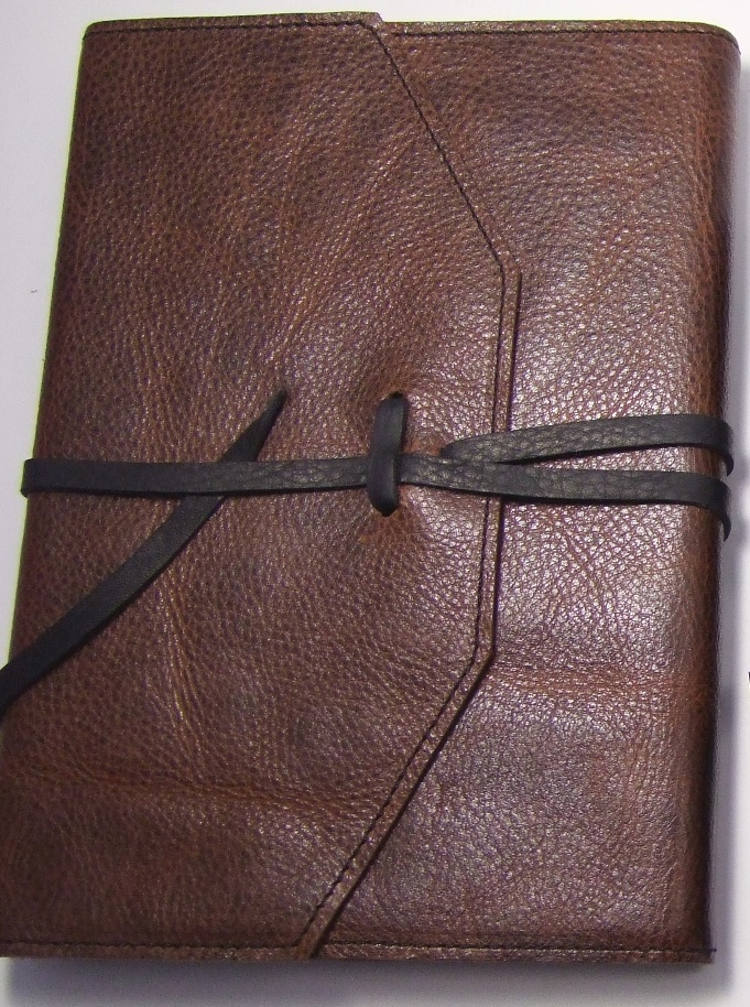 Lederbuch 15x21cm -MILANO-, braun