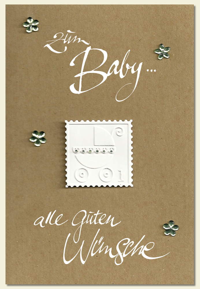 Muskat "Zum Baby alle guten Wünsche"