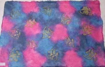 Wachsbogen "Batik", Fisch