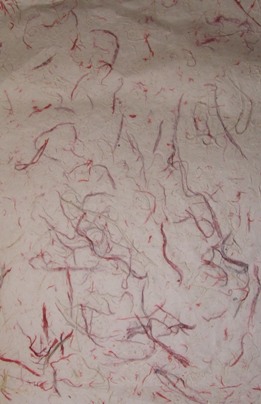 Himalaya Paper "Lange Fäden" rot