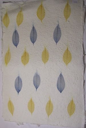 Bogen 56x76cm "Pastellblätter"