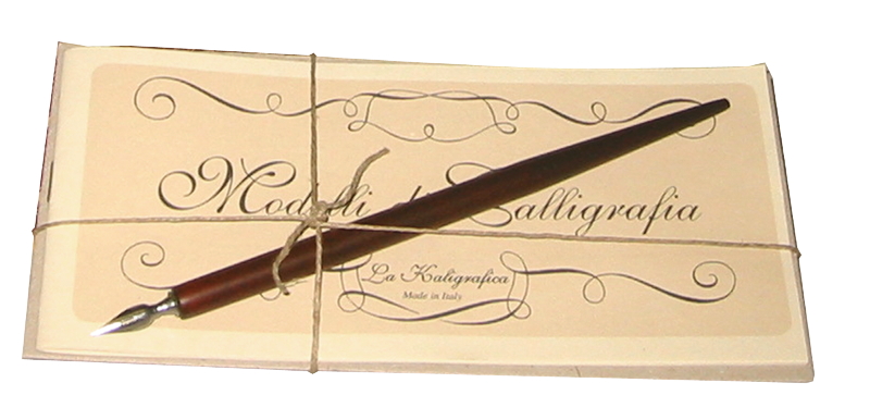 Vorlagenheft mit Federhalter