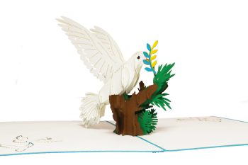 3D Pop-Up Karte "Friedenstaube"